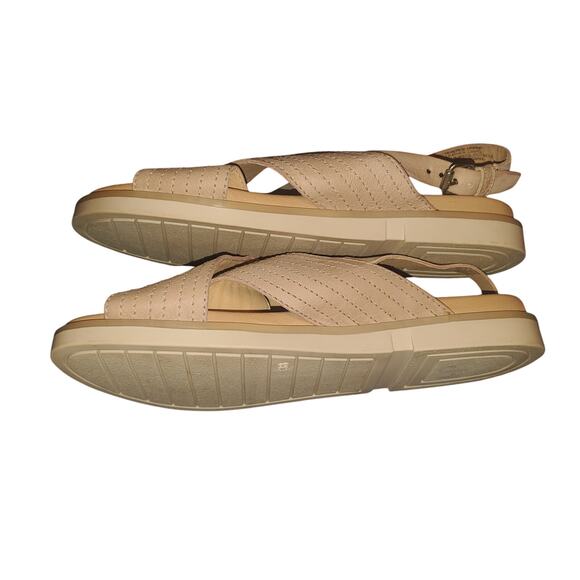 Miz Mooz Size 8.5 EU 38 Kind Pearl Blush Pink Leather Cross-Strap Sandals - Picture 7 of 9